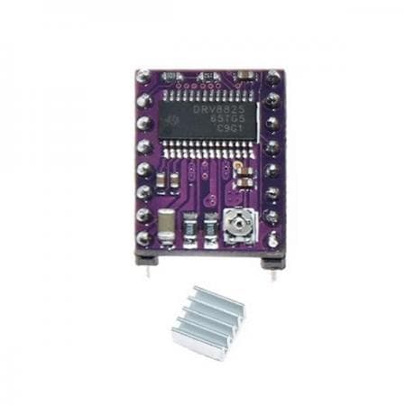 DRV8825 정밀 스텝모터 드라이버 모듈 (방열판 포함)