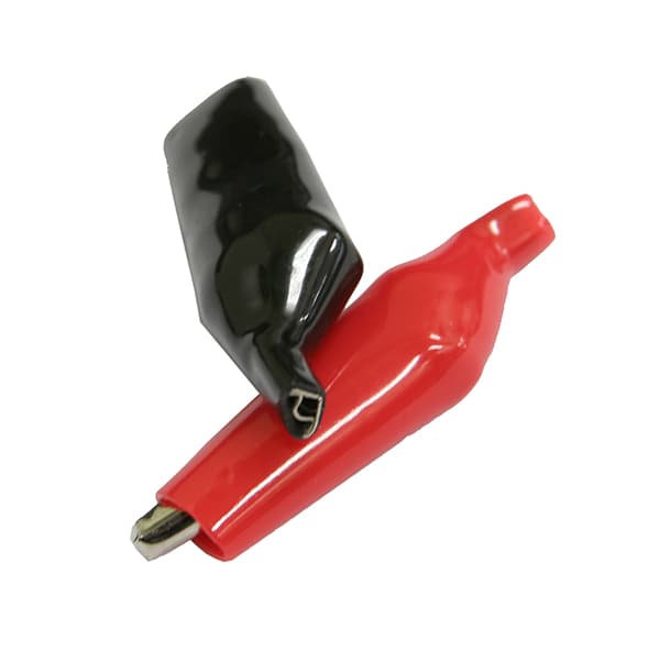 삽입식 악어클립 (적+흑)