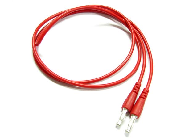 파워서플라이용 파워코드 몰딩형 1M(바나나잭+바나나잭) 빨간색