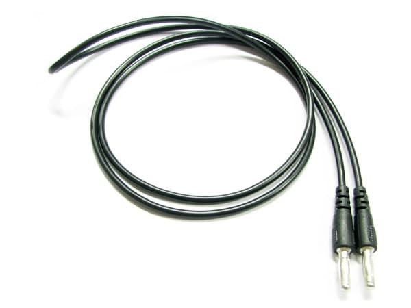 파워서플라이용 파워코드 몰딩형 1M(바나나잭+바나나잭) 검정색